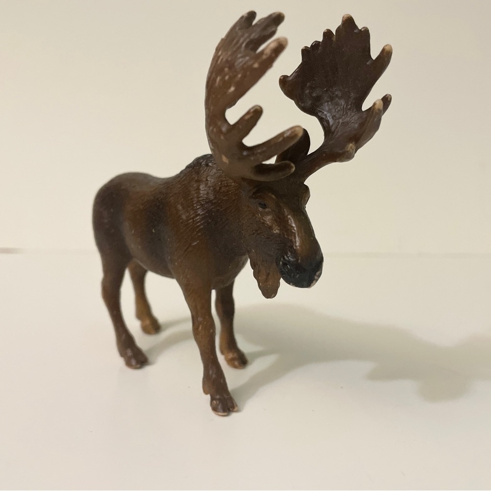 Retired 2002 Schleich Bull Moose Figurine Wildlife